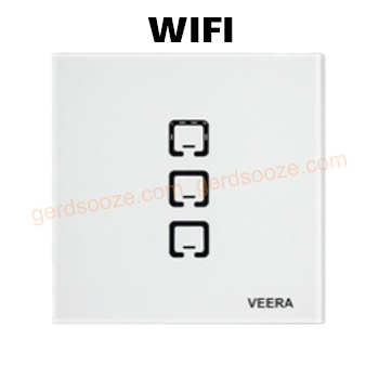 'کلید لمسی سه پل ویرا سفید مدل هوشمند T4 WIFI'